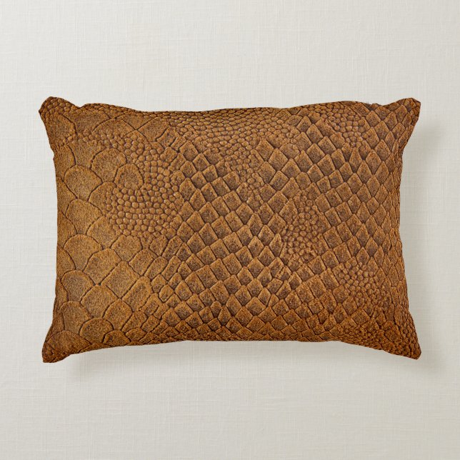 suede with beautiful patternpattern,snake,texture, accent pillow (Front)