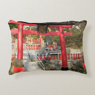 Suehiro Ogami Shrine (Fortune Frog Shrine) Accent Pillow