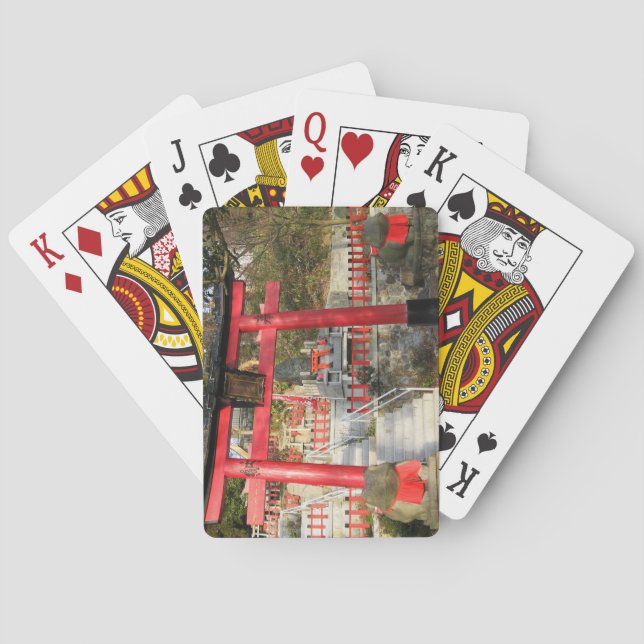 Suehiro Ogami Shrine (Fortune Frog Shrine) Playing Cards (Back)