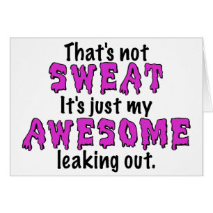 Sueur impressionnante