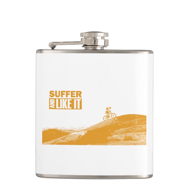 Suffer And Like It Hip Flask (Front)