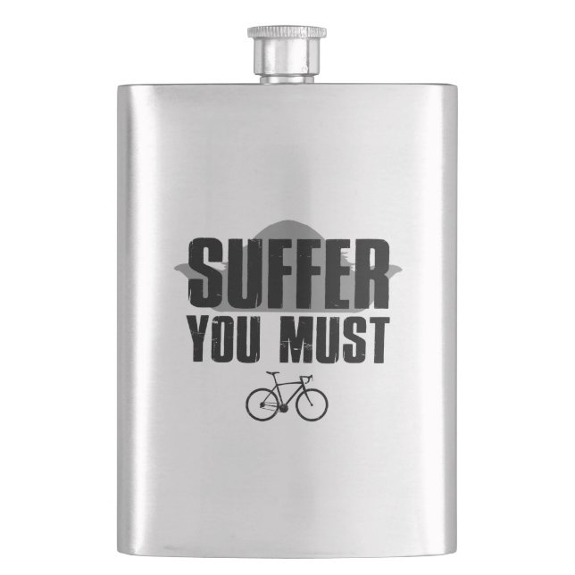 Suffer You Must Hip Flask (Front)