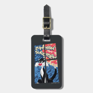 "Sufferin' Succotash" SYLVESTER™ Behind Window Luggage Tag