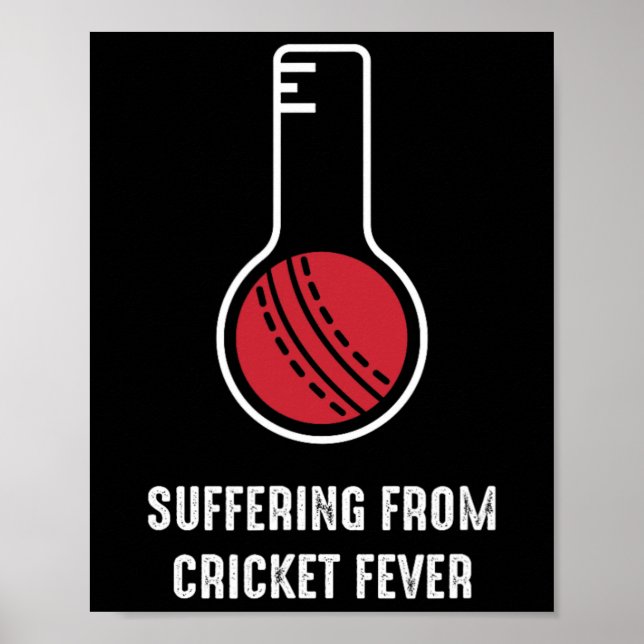 Suffering From Cricket Fever  Poster (Front)