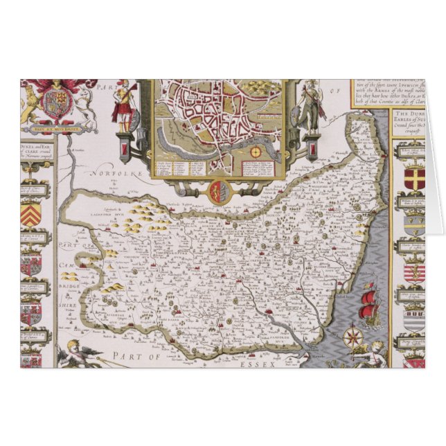 Suffolk and the situation of Ipswich (Front Horizontal)