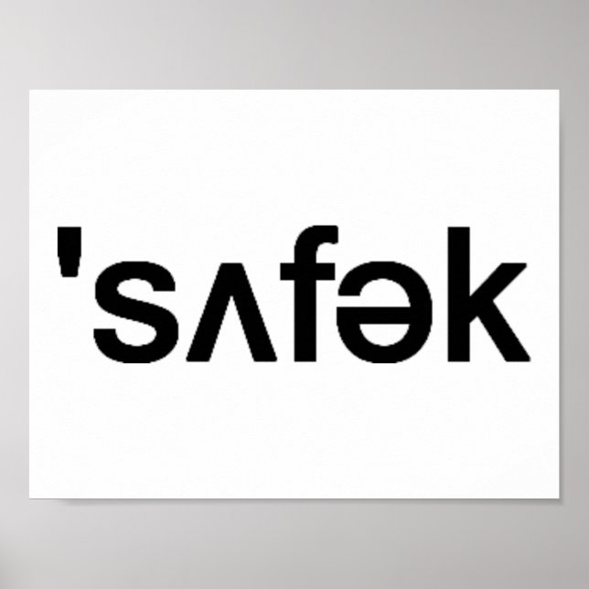 Suffolk County Long Island Phonetic Spelling Poster (Front)