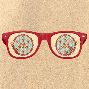 Suffolk Hexafoil (Daisy Wheel) Witch Mark Retro Sunglasses