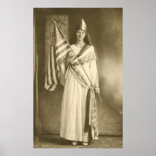 suffrage liberty lady large poster