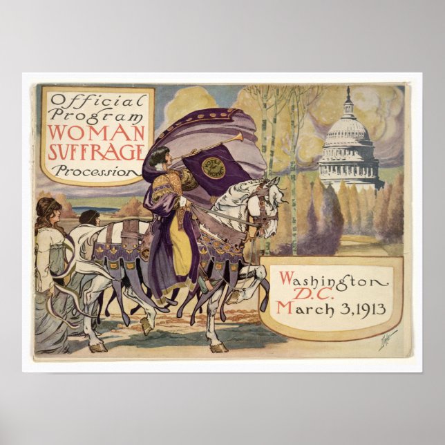 Suffrage March program cover Poster (Front)