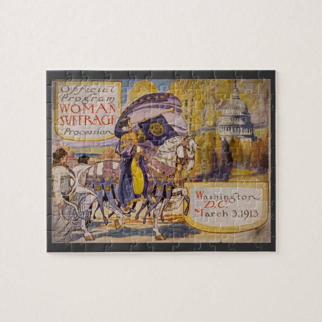 Suffrage Procession 1913 Jigsaw Puzzle (Horizontal)