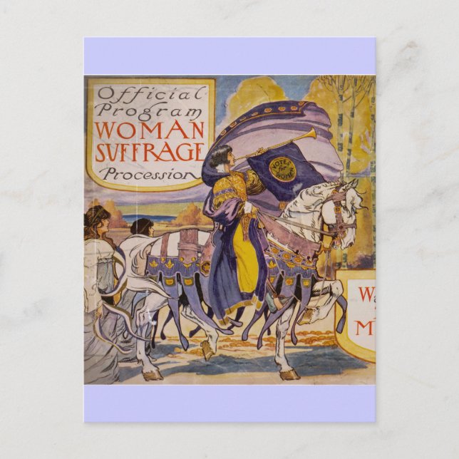 Suffrage Procession 1913 Postcard (Front)
