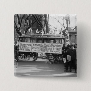 Suffrage Rally, 1919 2 Inch Square Button