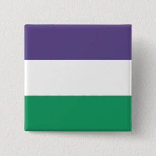 Suffragette Flag 2 Inch Square Button