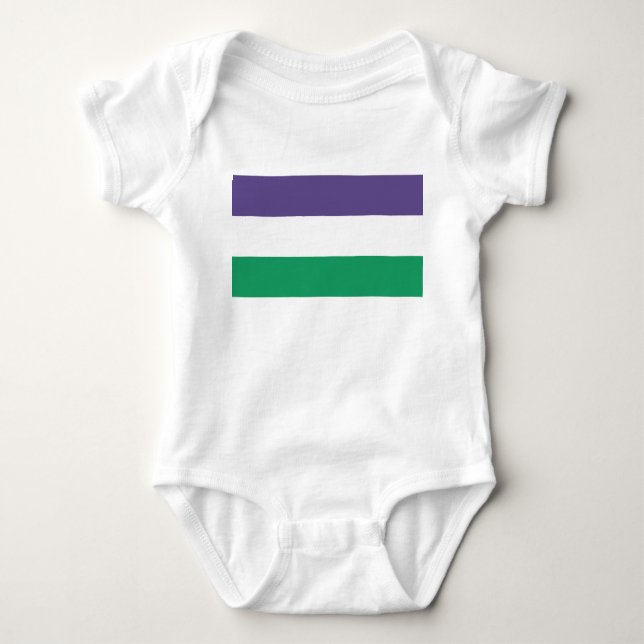 Suffragette Flag Baby Bodysuit (Front)