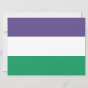 Suffragette Flag Card