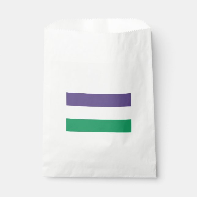 Suffragette Flag Favour Bag (Front)