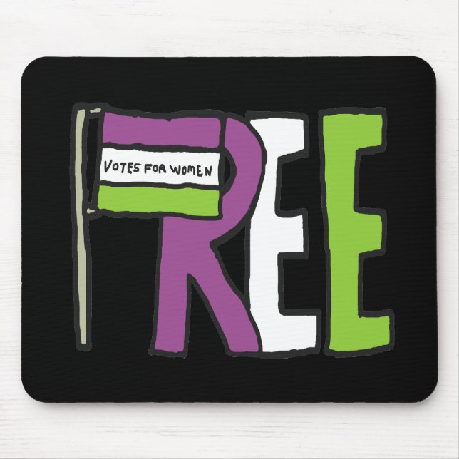 Suffragette Flag Mouse Pad (Front)