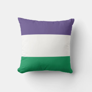 Suffragette Flag Throw Pillow