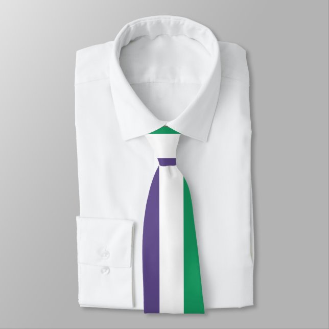 Suffragette Flag Tie (Tied)