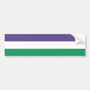 Suffragette Flag Women's Suffrage Pro-Choice Bumper Sticker