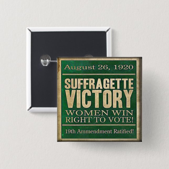 Suffragette Historical Pin Right to vote (Front & Back)