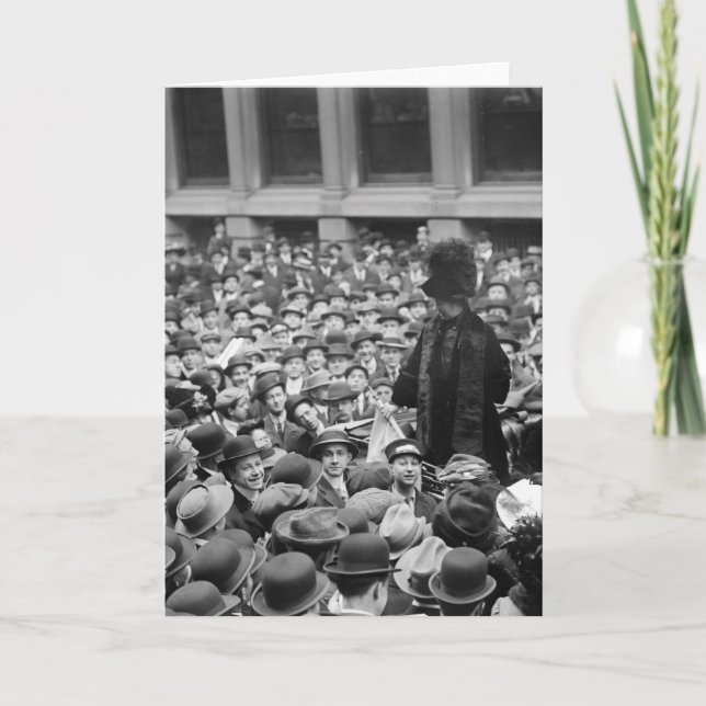 Suffragette Hits The Street: early 1910s Card (Front)