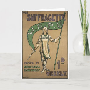Suffragette Magazine Card