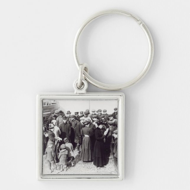 Suffragettes in Hastings, 1908 Keychain (Front)