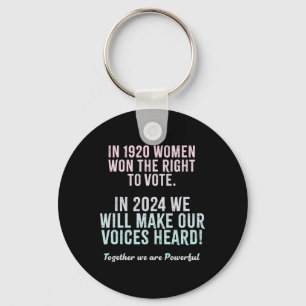 Suffragist Women's 2024 Vote Voting Elections Keychain