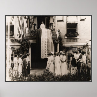 Suffragists Celebrate Ratification 19th Amendment Poster