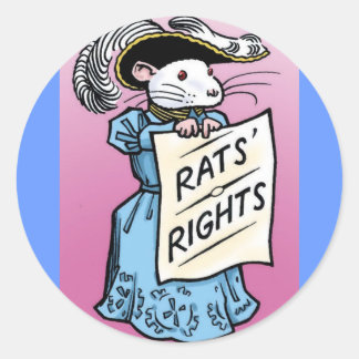Sufragette Rat! Classic Round Sticker