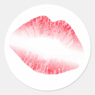 Sugah Lips Classic Round Sticker