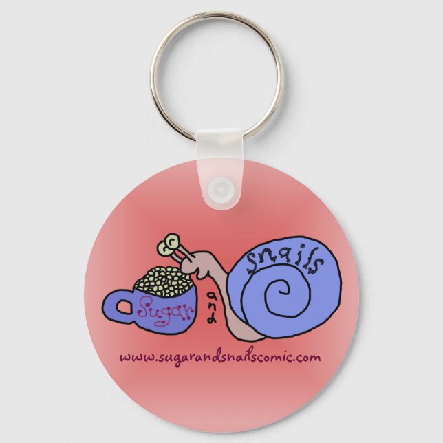 Sugar and Snails Logo Keychain (Front)