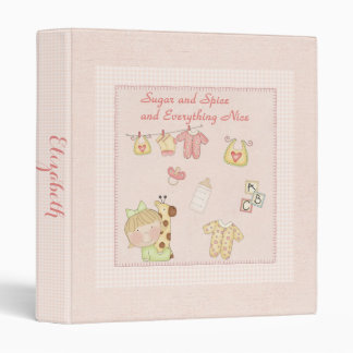 Sugar and Spice Baby Photo Album (blonde) Binder