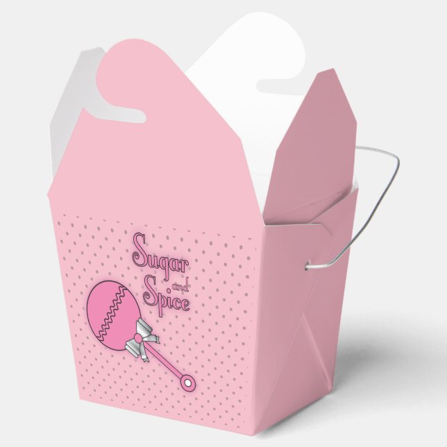 Sugar and Spice Party Favor Box (Opened)