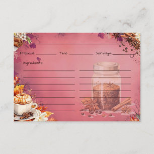 Sugar and Spice Recipe Card