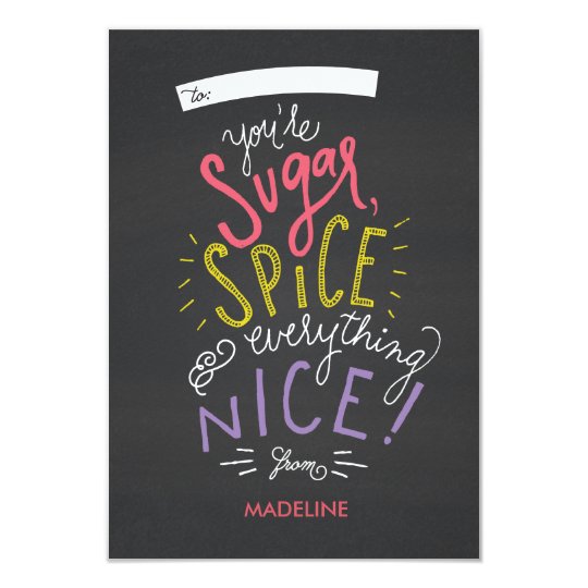 Sugar and Spice Valentine's Card
