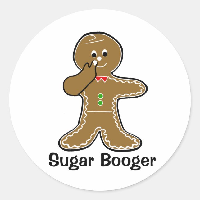 Sugar Booger Classic Round Sticker (Front)