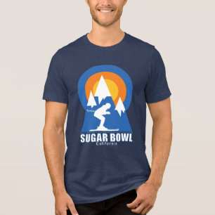 Sugar Bowl Ski Sunset Retro T-Shirt Tri-Blend Shirt