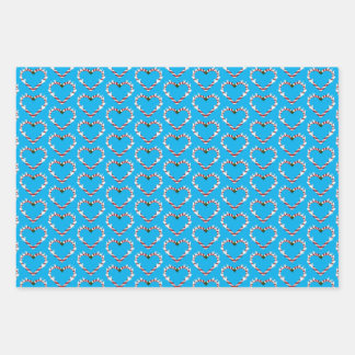 sugar bumpers Herz Rentiere Wrapping Paper Sheet