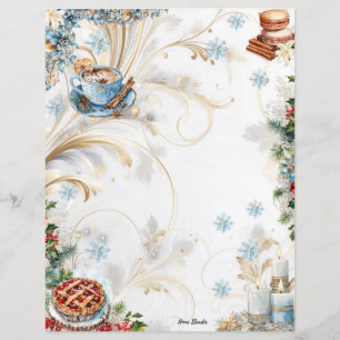 Sugar Coat It Blank Full Page Recipe Card