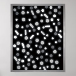 Sugar Coated Rain B&W Poster