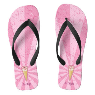 Sugar Cone Ice Cream Flip Flops