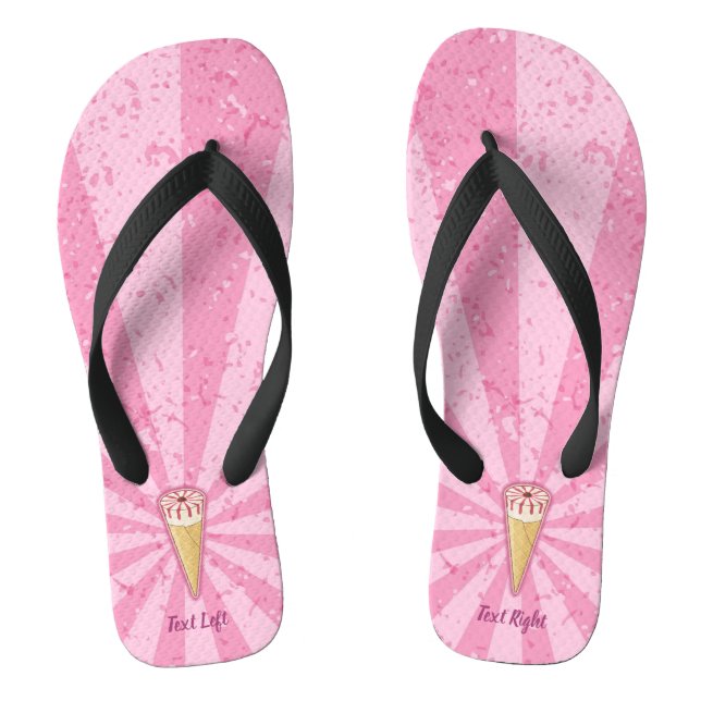 Sugar Cone Ice Cream Flip Flops (Footbed)