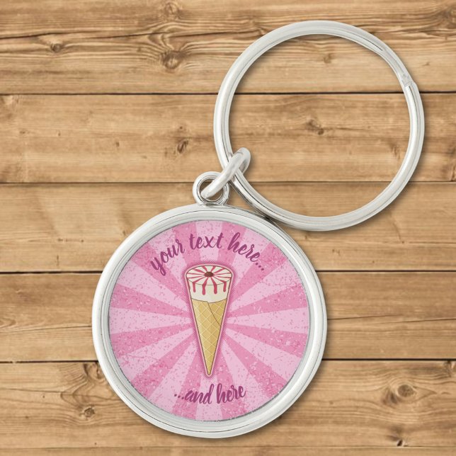 Sugar Cone Ice Cream Keychain (Creator Uploaded)