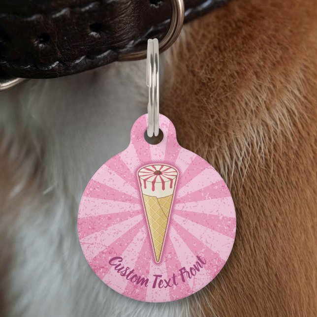 Sugar Cone Ice Cream Pet Tag (Creator Uploaded)
