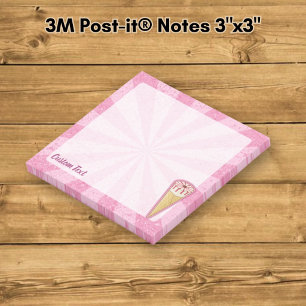 Sugar Cone Ice Cream Post-it Notes