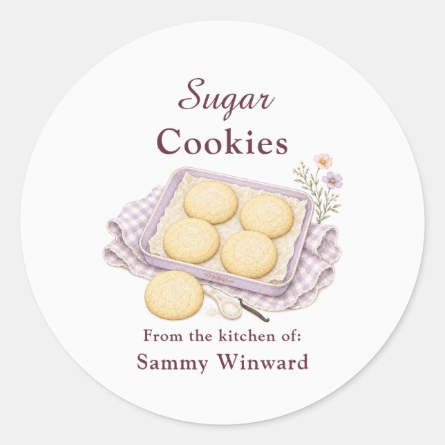 Sugar Cookie Gift Label (Front)