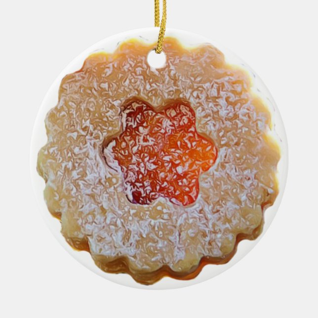 Sugar Cookies Personalized Christmas Ceramic Ornament (Front)