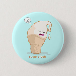 Sugar Crash 2 Inch Round Button